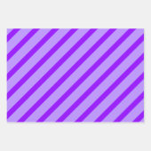 Purple & Purple Stripes & Polka Dots Fun Inpakpapier Vel (Voorkant)