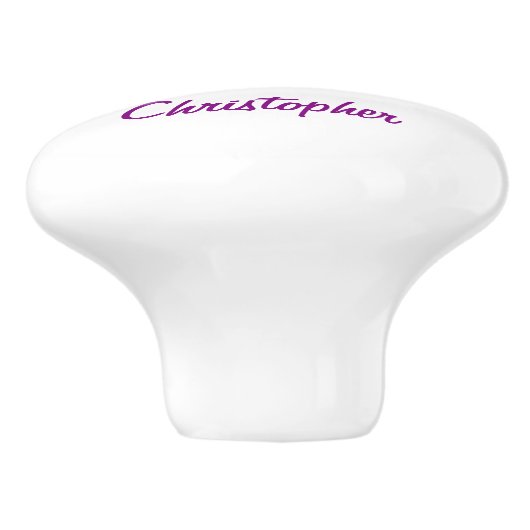 Purple Racing Car Design Keramische Knop (Zijkant)