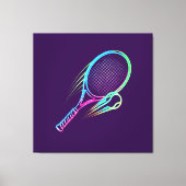 Purple Racket Canvas Wall Art (Voorkant)