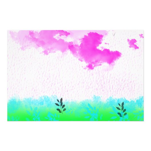 PURPLE RAIN FOTO AFDRUK (Voorkant)