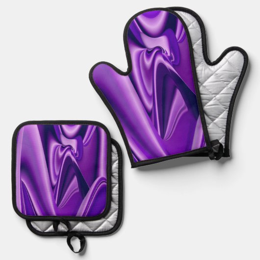 Purple Rainbow Dreams Ovenwant & Pannenlap Set (Voorkant / Achterkant)