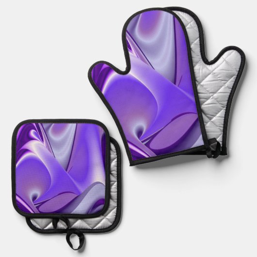 Purple Rainbow Dreams Ovenwant & Pannenlap Set (Voorkant / Achterkant)