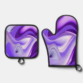 Purple Rainbow Dreams Ovenwant & Pannenlap Set (Voorkant)