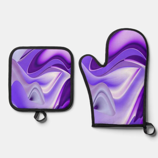 Purple Rainbow Dreams Ovenwant & Pannenlap Set (Voorkant)