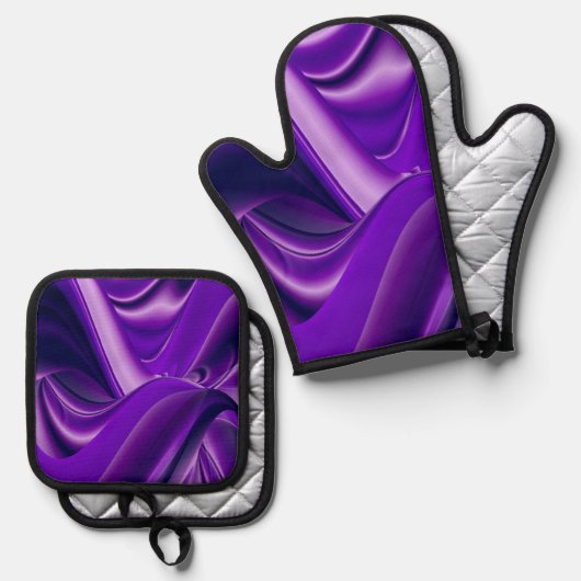 Purple Rainbow Dreams Ovenwant & Pannenlap Set (Voorkant / Achterkant)