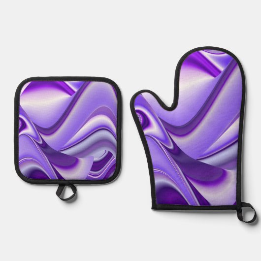 Purple Rainbow Dreams Ovenwant & Pannenlap Set (Voorkant)