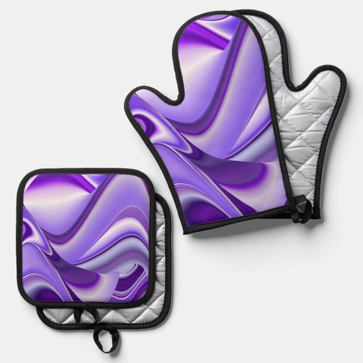 Purple Rainbow Dreams Ovenwant & Pannenlap Set (Voorkant / Achterkant)