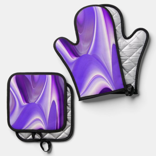 Purple Rainbow Dreams Ovenwant & Pannenlap Set (Voorkant / Achterkant)