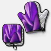 Purple Rainbow Dreams Ovenwant & Pannenlap Set (Voorkant / Achterkant)