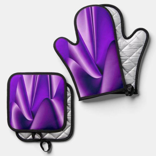 Purple Rainbow Dreams Ovenwant & Pannenlap Set (Voorkant / Achterkant)