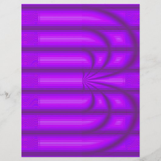 Purple Retro Cathedral Bulk Scrapbook Paper Pages Flyer (Voorkant)