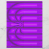 Purple Retro Cathedral Bulk Scrapbook Paper Pages Flyer (Achterkant)