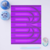 Purple Retro Cathedral Bulk Scrapbook Paper Pages Flyer (Enkel)