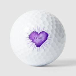 Purple Revolution with LOVE Golfballen