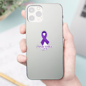 Purple Ribbon Crew Sticker (Telefoon)