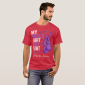 Purple Ribbon Niece Overdose Awareness Long Sleeve T-shirt (Voorkant volledig)