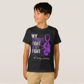 Purple Ribbon Stepbrother Overdose Awareness  T-shirt (Voorkant volledig)