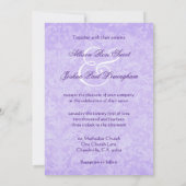 PURPLE Roos en Kant Bruiloft Template G900 Kaart (Achterkant)