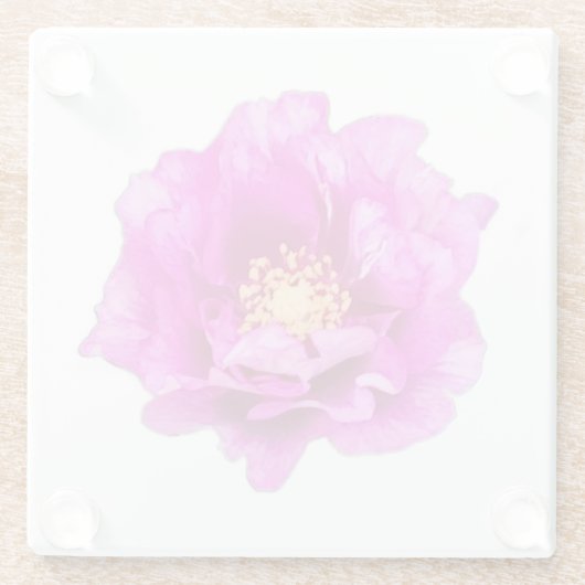 Purple Rose Glazen Onderzetter (Achterkant)