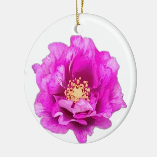 Purple Rose Keramisch Ornament (Links)