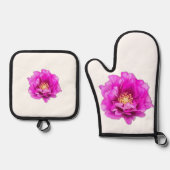 Purple Rose Ovenwant & Pannenlap Set (Voorkant)