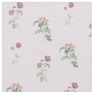Purple Roses Floral Pattern Vintage & Elegant Stof