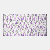 Purple Sage Green Lavender Flowers Bureaumat (Voorkant)