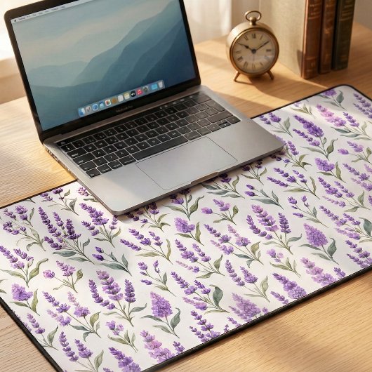Purple Sage Green Lavender Flowers Bureaumat