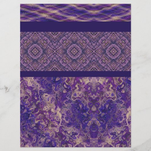 Purple Sampler Bulk Scrapbook Paper Pages Flyer (Voorkant)