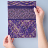 Purple Sampler Bulk Scrapbook Paper Pages Flyer (Hand)