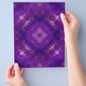 Purple Serene Gardens Bulk Scrapbook Paper Pages Flyer (Hand)