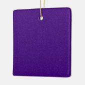 Purple Shimmer Square Ornament – Customizable (Links)