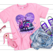 Purple Silly Dump Truck Valentine T-shirt