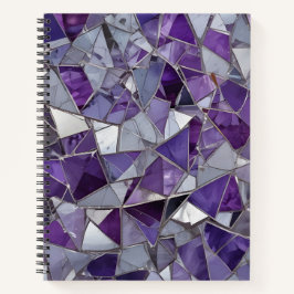 Purple & Silver Shards Notitieboek