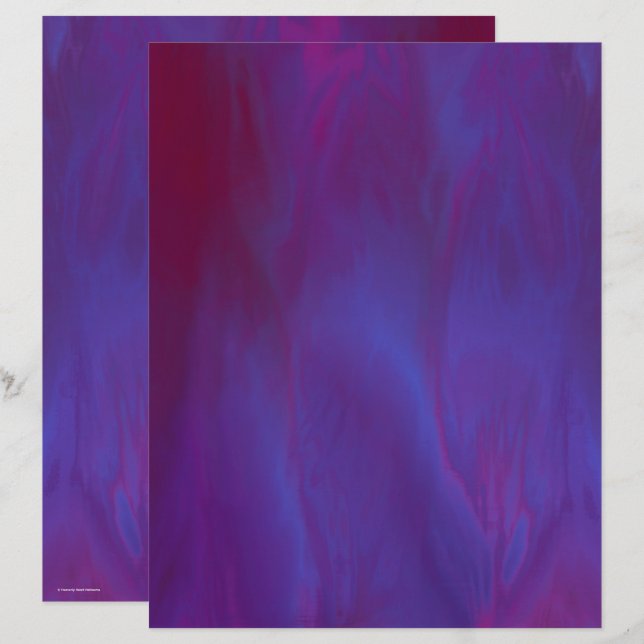 Purple Skies Scrapbook Paper 2-Sided Page (Voorkant / Achterkant)