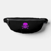 Purple Skull black fanny pack Heuptasje (Liggend)