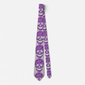 Purple Skull Tie Stropdas (Voorkant)