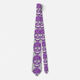 Purple Skull Tie Stropdas
