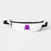Purple Skull white fanny pack Heuptasje (Voorkant)