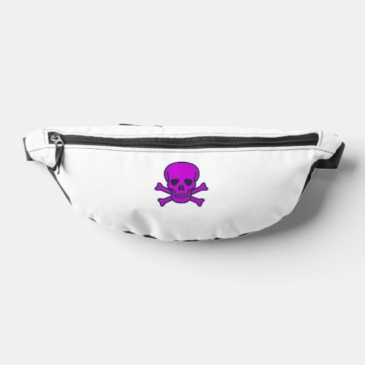 Purple Skull white fanny pack Heuptasje (Liggend)