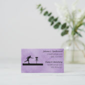 Purple Social calling card-Disc Golf Visitekaartje (Staand voorkant)