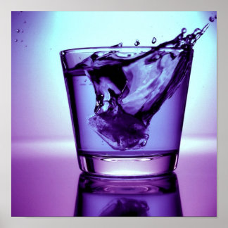 Purple splash poster