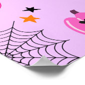 Purple Spooky One Halloween 1st Birthday Welcome  Poster (Hoek)