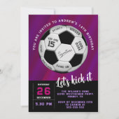 Purple Sporty Guys and Boys  Birthday  Kaart (Voorkant)