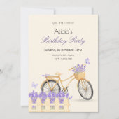 Purple spring birthday kaart (Voorkant)