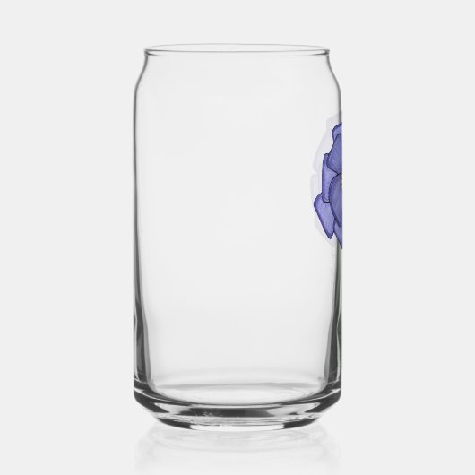 Purple Square Flower Blikvorm Glas (Rechts)