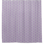 Purple Square Pattern Shower Curtain Douchegordijn (Voorkant)