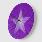 Purple Star clock round Grote Klok (Hoek)