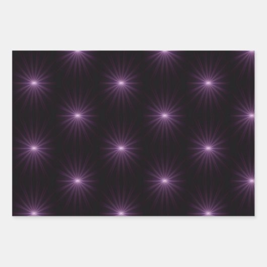 Purple Starburst Inpakpapier Vel (Voorkant)