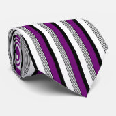 Purple Stripe Neck Tie for Bold Formal Flair Stropdas (Opgerold)